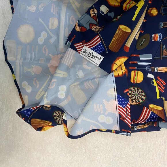 NWT RSVLTS Men's Parks And Recreation City Of Pawnee Button Up Shirt Size Large - Picture 6 of 12